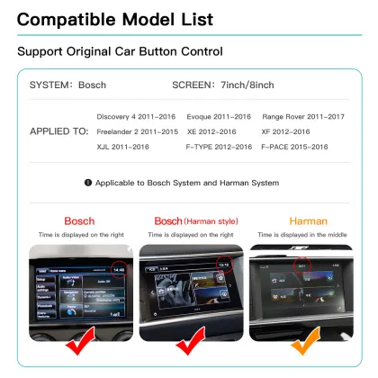 Autoabc Wireless Multimedia Carplay Module for Land Rover Harman 8 Inch Android Upgrade