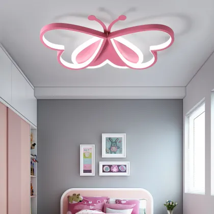 2024 New Butterfly Modern Lighting Kids Room Lamp LED Bedroom Lights for Children