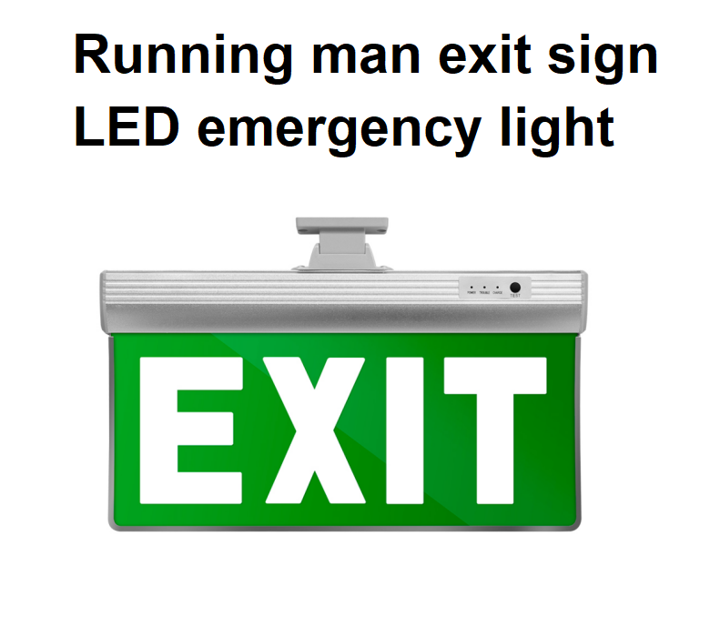 Installed LED exit sign emergency light