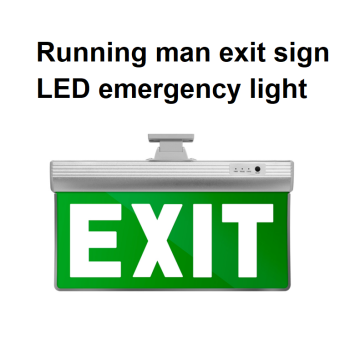 Installierte LED Rettungszeichen Notlicht