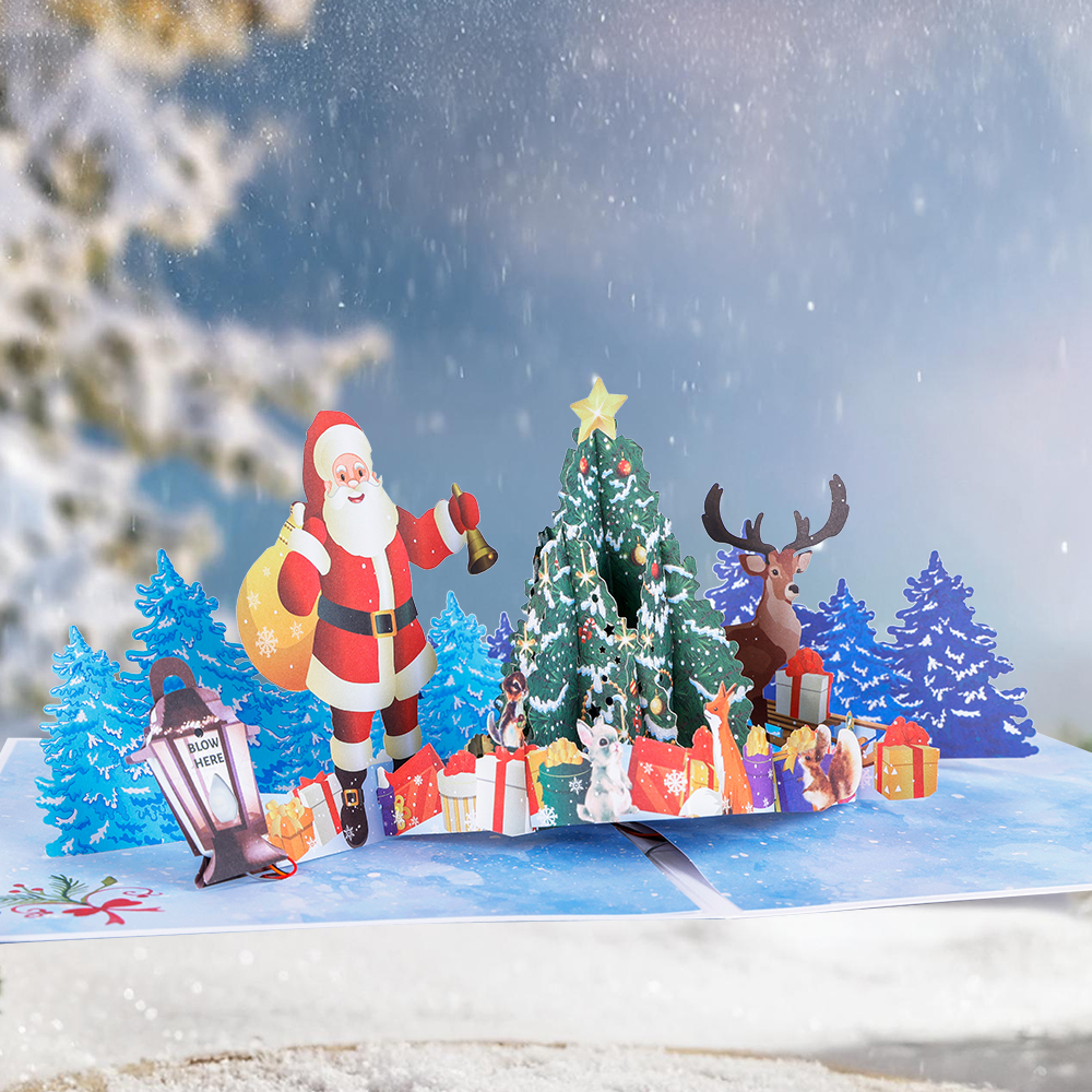 Santa Claus Christmas Pop Up Card