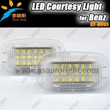 18SMD LED Courtesy Lighting For Benz Car Auto led Door Welcome light