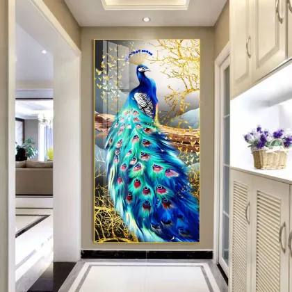 LED Lights Wall Art Metal Porch Decorative Wall Painting