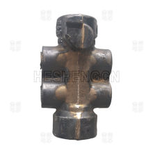 Brass 6-Port Manifold Connector for Industrial Pipelines