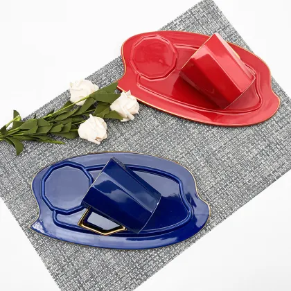 hot selling coffee mug cup porcelain coffee cup and saucer sets elegant tea cup for home