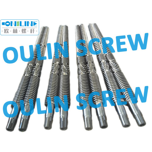 65/120 Twin Conical Screw and Barrel for PVC Pipe Extrusion