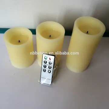 led flameless flickering candles with timer led candles with black cotton wick led candles with timer real wax candles set