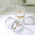 Wazon kryształowy z cylindrem szklanym z diamentowym paskiem