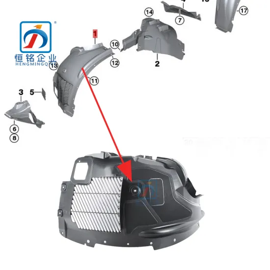 NEW AUTO PART X6 F16 FRONT FENDER INNER LINER FOR BMW