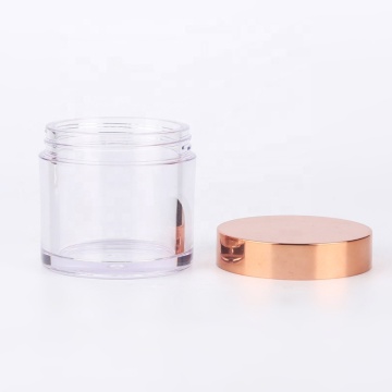 Pink Clear PETG Jar for Lip Scrub and Cosmetic Packaging