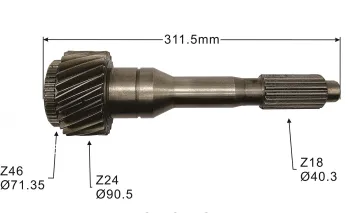 Customized Auto Parts Input Transmission Gear Shaft Main Drive OEM for ZF BENZ (970 262 1902/694 262 0002/970 262 2002)