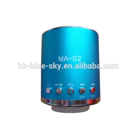 factory supply small round shape portable mini speaker with fm radio