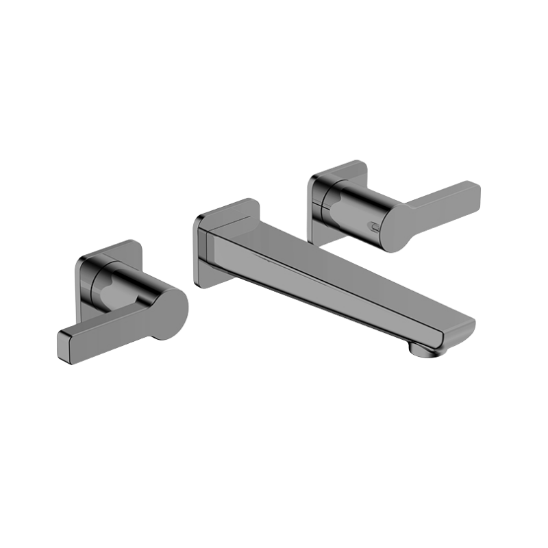 4-hole Rim Mounted Bath Mixer With Lever Handles