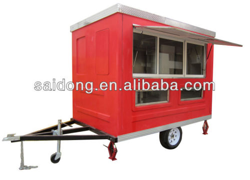 mobile food van vending mobile food van with wheels CE&ISO9001Approval food warmer cart