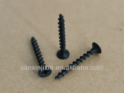 countersunk philips bugel head black phosphate drywall screws