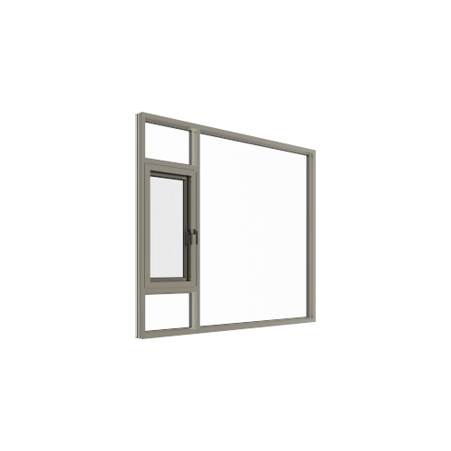 Janela de batente de alumínio altamente hermética