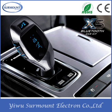 Universal Portable X5 Bluetooth Car FM Transmitter Car Charger For Mobile Phone