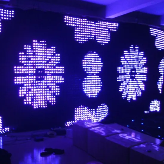 P90 P100 P180 P200 Flexible LED video curtain light suit for disco wedding party decoration