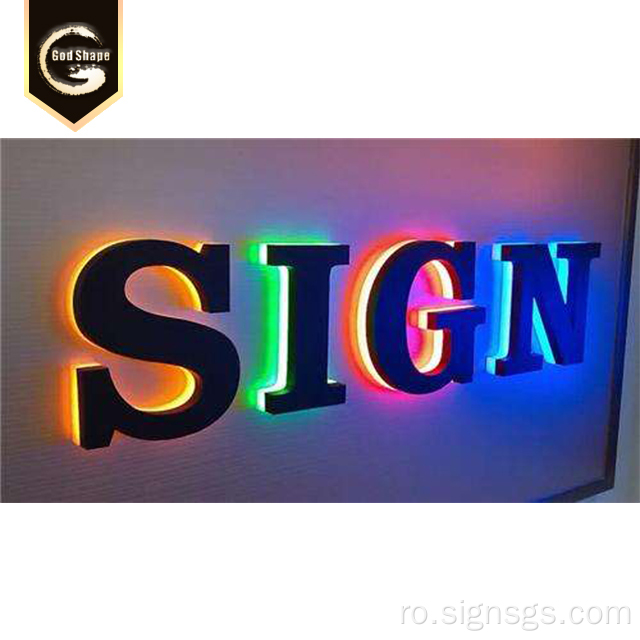 Scrisoare de semn personalizat cu LED în aer liber