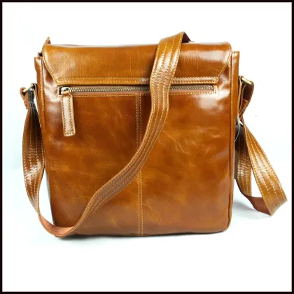 Hot designer western messenger bag real man genuine leather shoulder bag