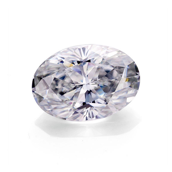 Moissanite DEF VVS เจียระไนทรงวงรีขนาด 8x10 มม