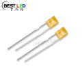 LED-ul dreptunghiular prin gaură LED LED de 605 nm