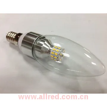 5 watt E14 led candle lightsGolden/Silvery housing color!