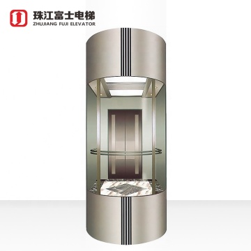 China 6-Personen-Passagier-Liftglasaufzug