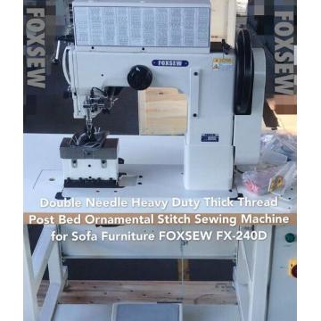 Double Needle Post Bed Ornamental Stitch Sewing Machine