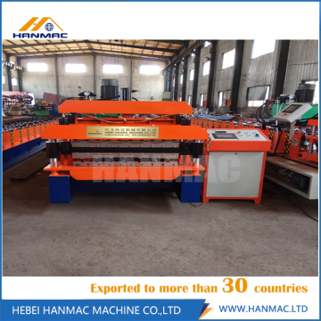 Color Steel Roofing Double Deck Roll Forming Machine