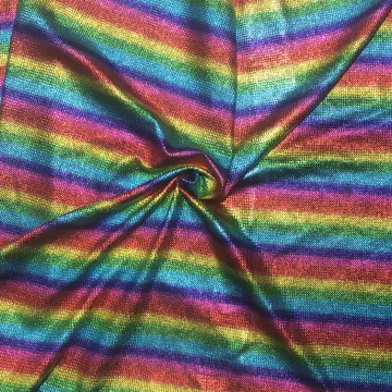 Hotsale Custom Digital Printing Rainbow Design Bullet Fabric