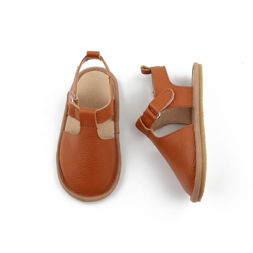 Brown unisex sandals for children