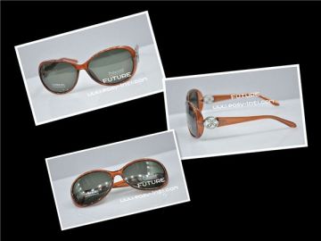 Orange Women Polarized Plastic Sunglasses