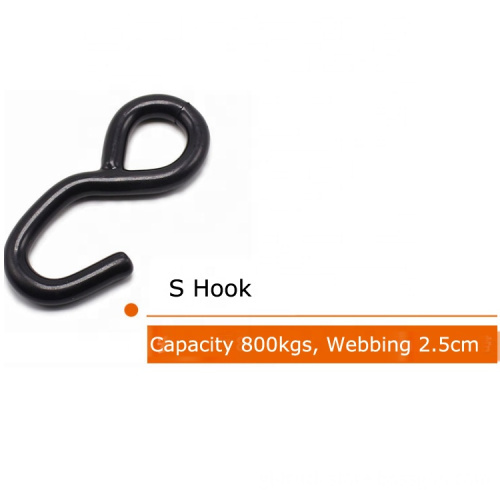 Cargo Lashing Ratchet Tie Down Straps with S-Hook