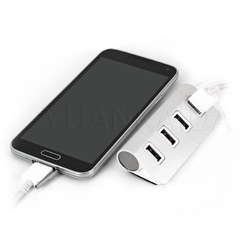 Premium 4 Port Aluminum USB HUB Adapter