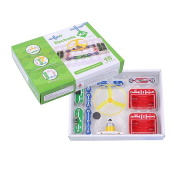 Stemedu 15 Models Electronics Exploration Kit: STEM Educational Toy for Kids' Circuit Assembly & Snap Science