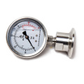 Stainless Steel Base Mount Liquid Filled Pressure Gauge