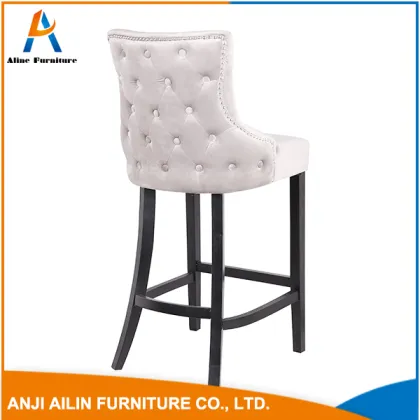 famous brand white PU leather dining chair