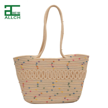 Sommermode: handgewebter Strand rattan wasserresistenter Handtasche für Damen