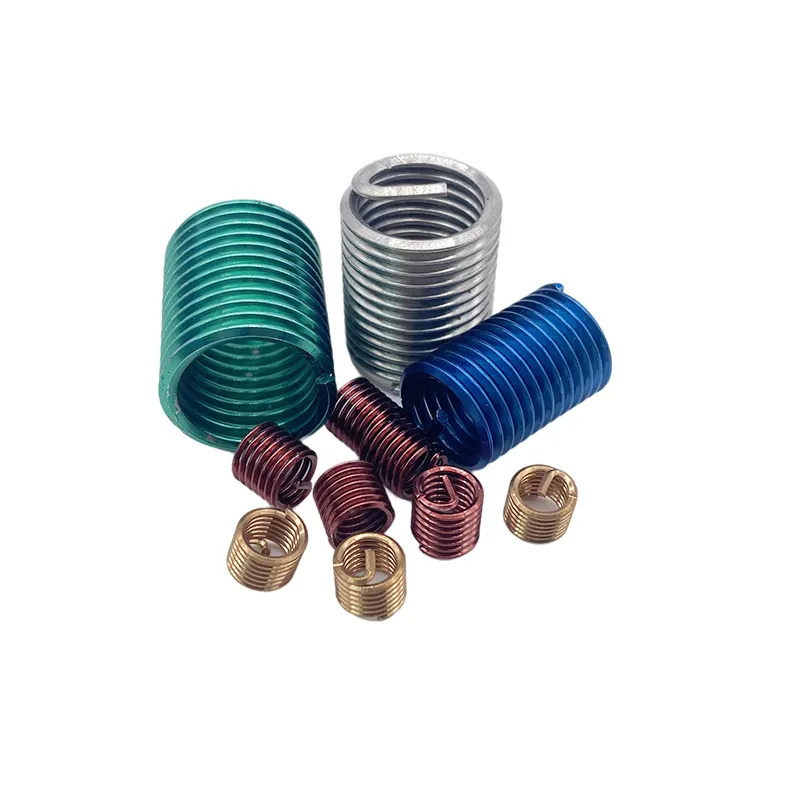 304 Stainless Steel Wire Thread Repair Insert Dyeing Coating Screw Sleeve Fastener