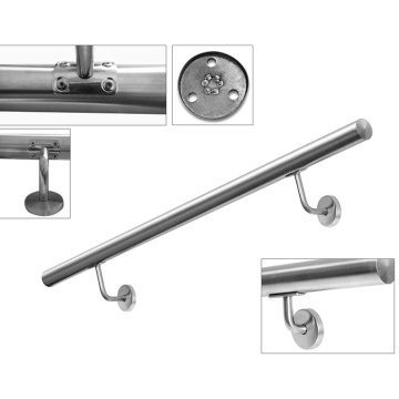 Stainless Handrail Wall Mounted Bracket Kits for Steps