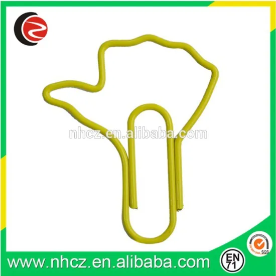 Yellow Hand Novelty Paper Clips