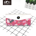 Custom flower style PU leather pencil case & bag handbags multifunctional bag