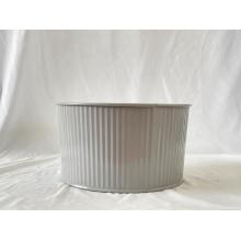 Large pressed vertical pattern metal pots