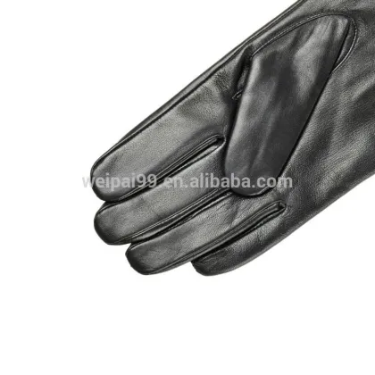The classic gentleman men sheepskin leather gloves