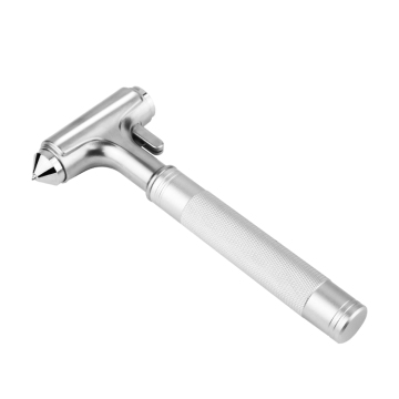 Emergency Car Safety Hammer: Metal Hard Alloy Head Breaker with Seat Belt Cutter