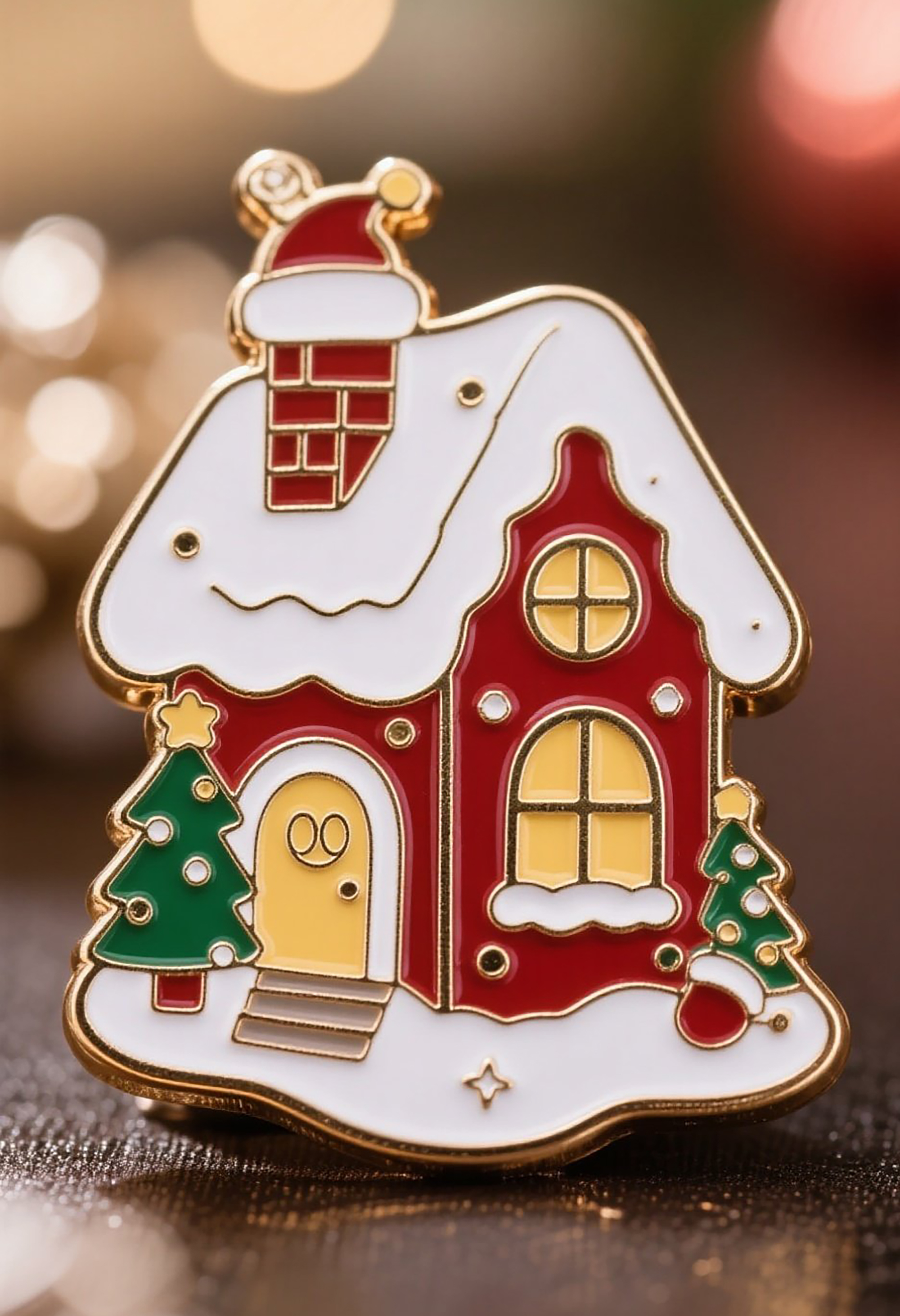 クリスマスのカスタマイズ可能なバッジ