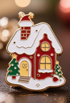 Customizable badge for christmas