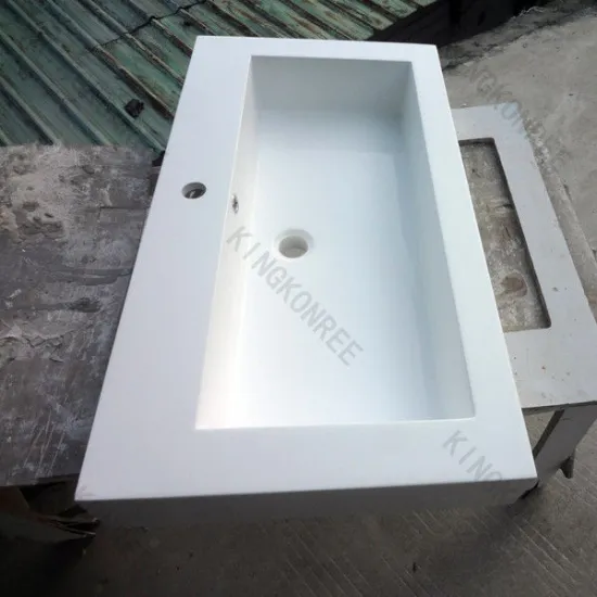 Solid Surface Wash Basin And Sinks Rectangular Toilet Hand Bathroom Wash Basins