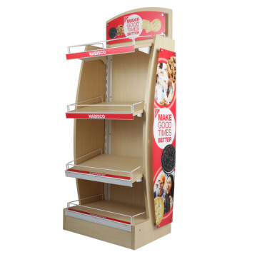 Wood Snacks Cookie Display Rack